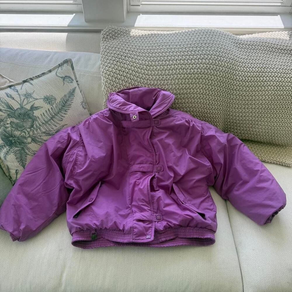 Purple vintage 90s puffer jacket